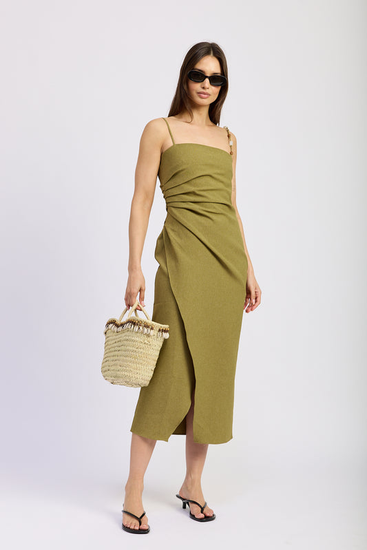 Lynx Pleated Dress