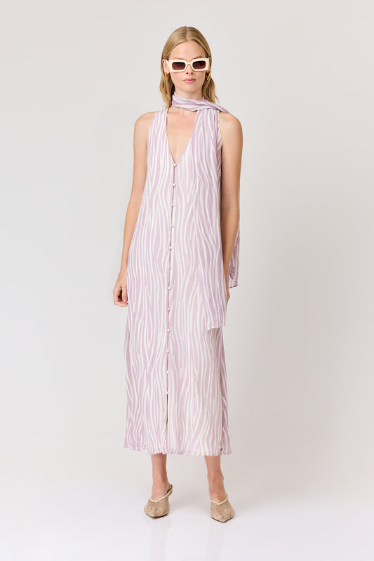 Zuri Chiffon Midi Dress