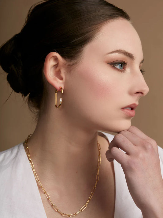 Deconstructed Crystal Link Hoop