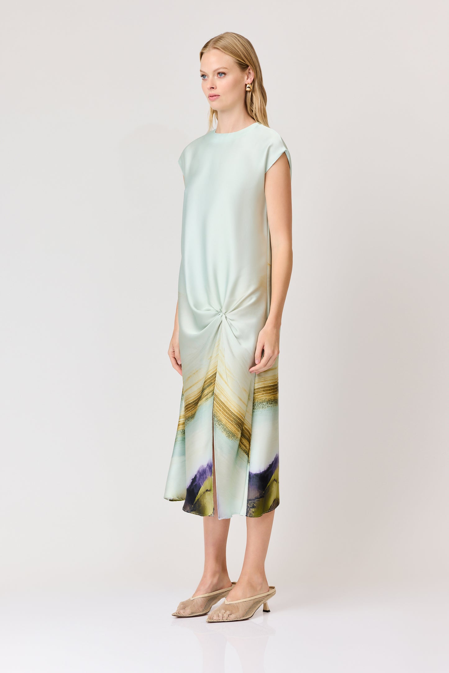 Willow Satin Midi Dress